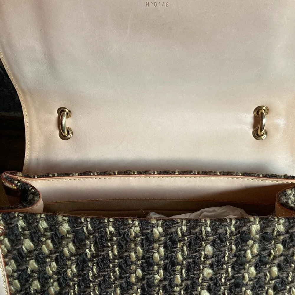 Rare Made in France Louis Vuitton handbag monogram ambre tweedy GM - Picture 10 of 16